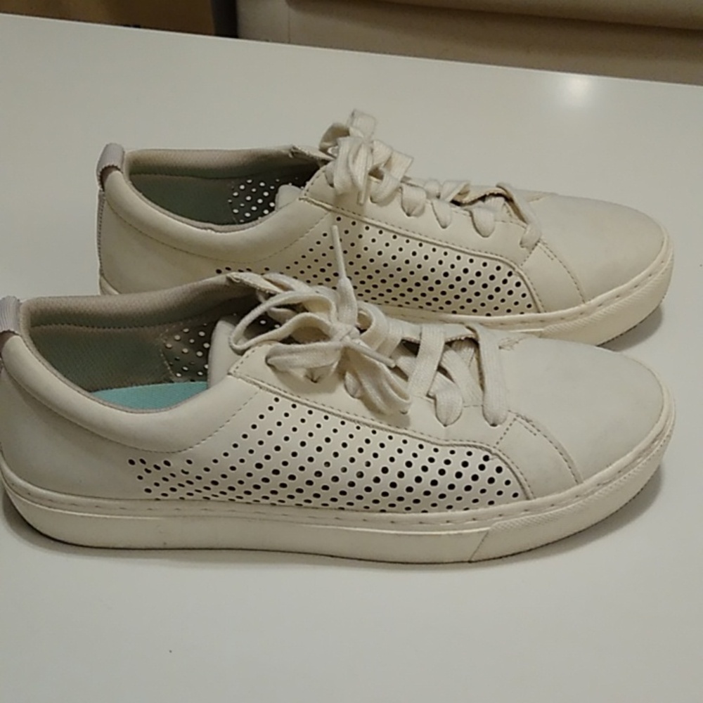 DR SCHOLLS Off-white sneakers, breathable perforated